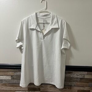 Calia Classic White Polo Shirt Size 3X Golf Shirt